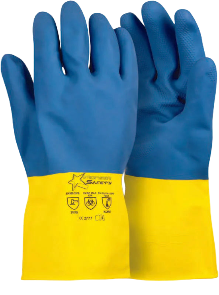 Chemical Bi-Color Neo Latex Glove