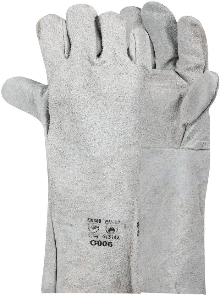 Chrome Leather Double Palm 35cm Welding Glove