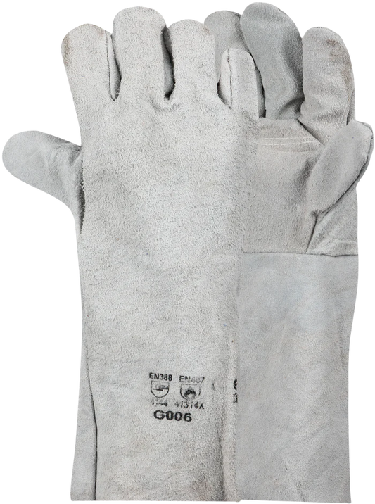 Chrome Leather Double Palm 35cm Welding Glove