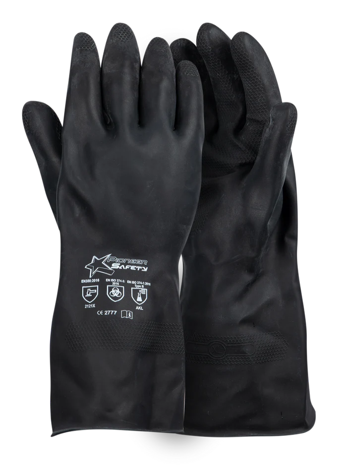 Chemical Rubber Flock Lined Glove