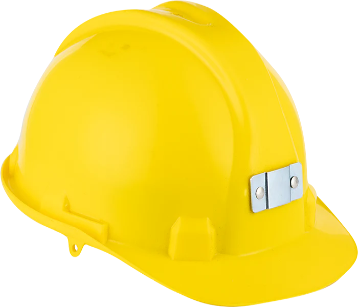 Hard Hat With Metal Clamp for Cap Lamp