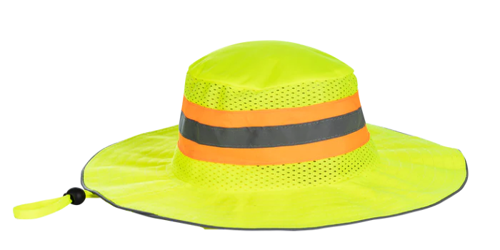 Brimmed Hat with Reflective Tape