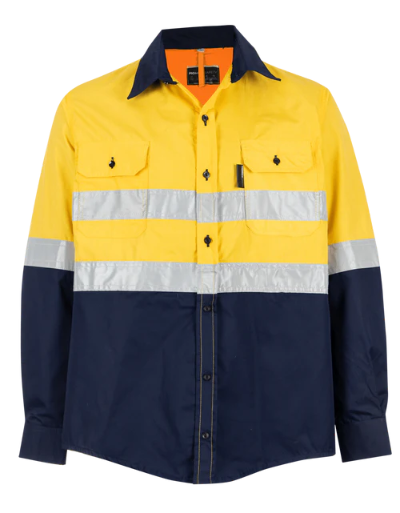 High Visibility Two-Tone Vented Long Sleeved Shirt