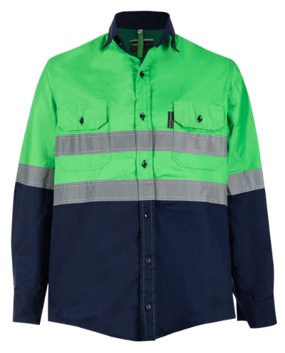 High Visibility Two-Tone Vented Long Sleeved Shirt