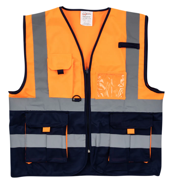 High Visibility Two-Tone Signaling Vest – Lightweight Polyester