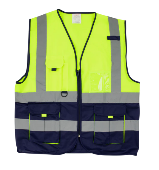 High Visibility Two-Tone Signaling Vest – Lightweight Polyester
