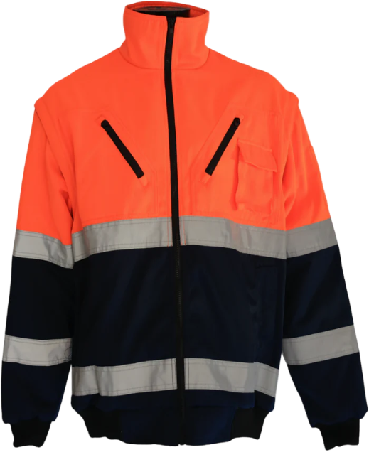 Two Tone Winter Bunny Jacket Detachable Sleeve